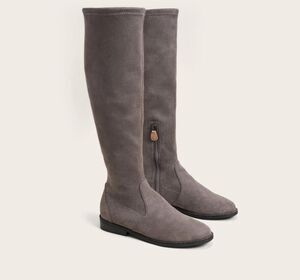 Gentle Soul by Kenneth Cole Women Grey Suede Emma Casual Tall Boots Size 5M